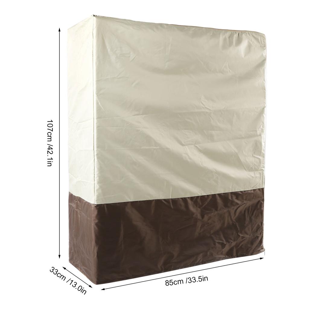 Folding Bed Cover 210D Oxford Cloth Dustproof Waterproof Rollaway Bed Protective Cover for Swimming Pool Beach Chairs