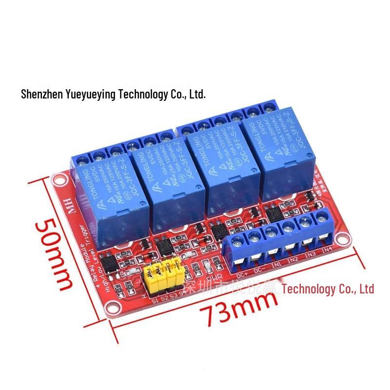 Multi-Channel Relay Module: 5V/12V/24V Optocoupler Isolation, High/Low Level Trigger, Microcontroller Compatible