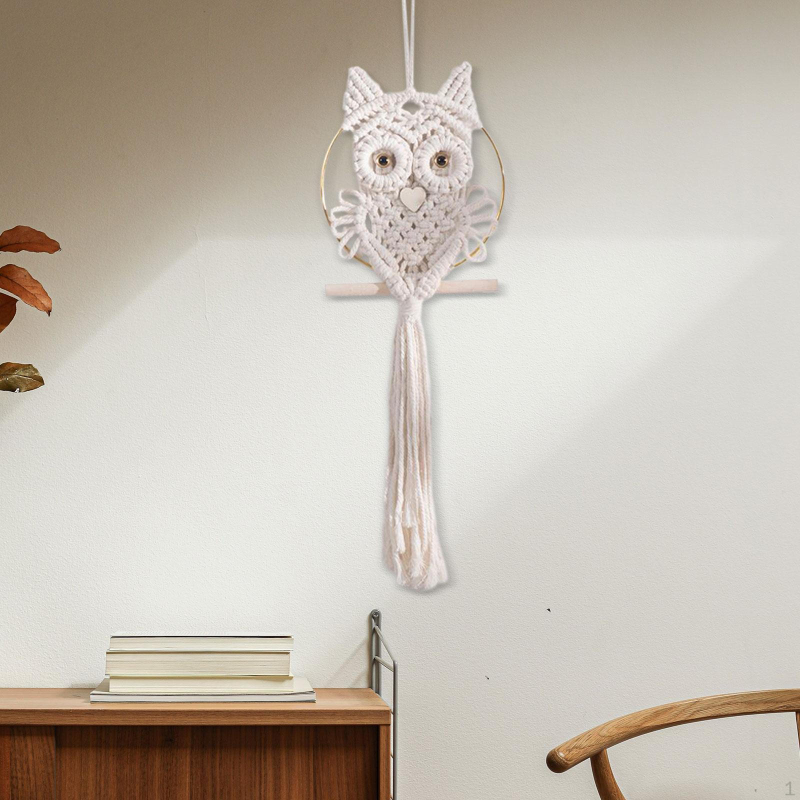 

Богемный гобелен, настенный декор, Сова, макраме, подвесная птица, художественные акценты, домашний декор в стиле бохо для Style C