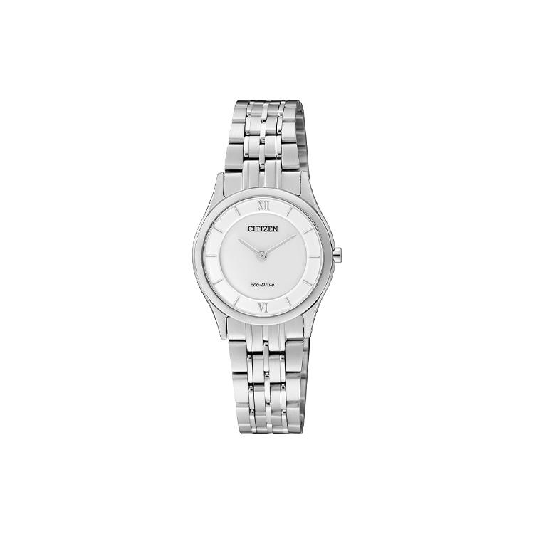CITIZEN Ecology Drive Collection Light Powered Quartz Movement Watch Women s Watch Silver Dial EG3220-58A Silver Dial