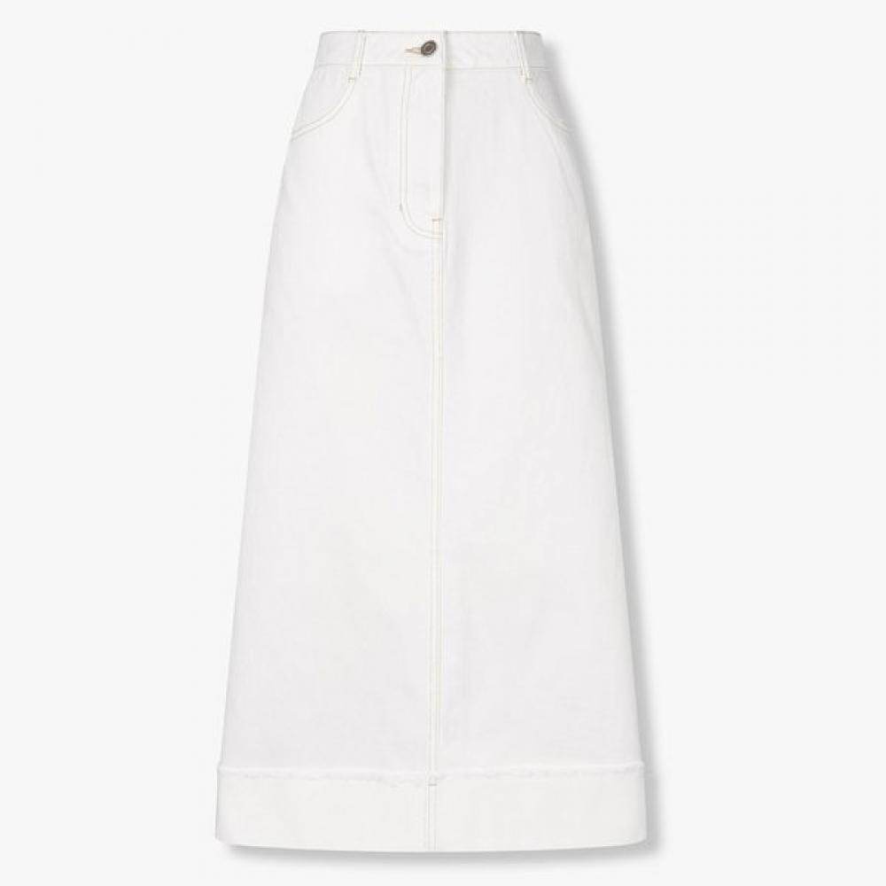 

Studio Tomboy White Denim Long Skirt 9105362143ct white/S