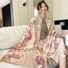Winter New All Things Jacquard Scarf Women's Versatile Elegant Imitation Cashmere Shawl Cold and Warm Thickened Scarf