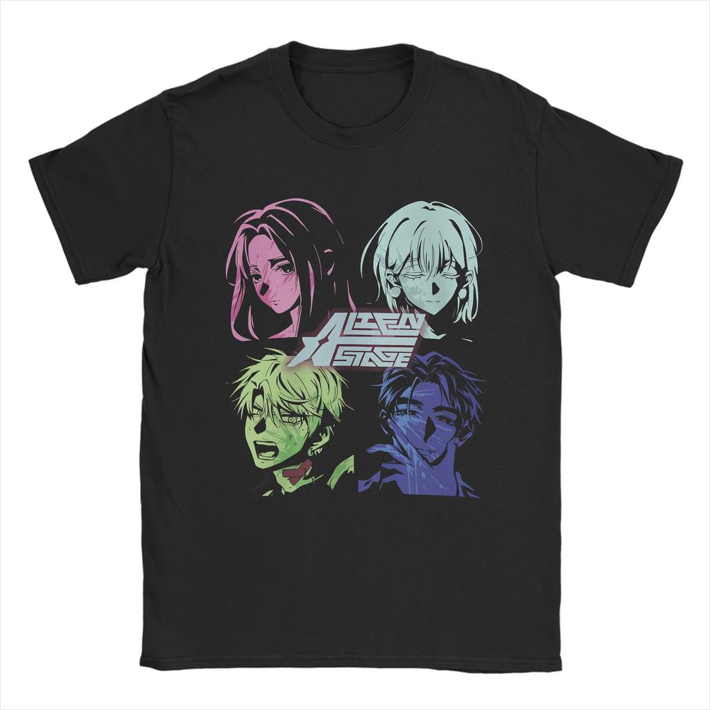 Humorvolle Ivan Alien Bühne Anime T-Shirts Für Unisex Unisex O-Ausschnitt Baumwoll-T-Shirt Kurzarm-Tees Übergröße Oberteile