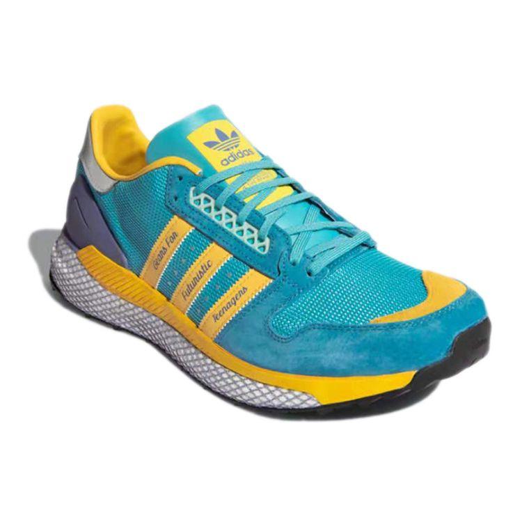 Human Made X Adidas Questar Light Aqua Men Sneakers Blue St-Fade-Ocean Core-Black GY3018