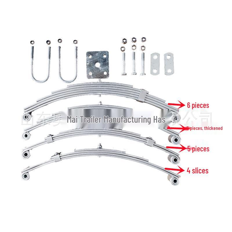 Double Ear Trailer Leaf Spring Shock Absorbing Steel Plate for RV