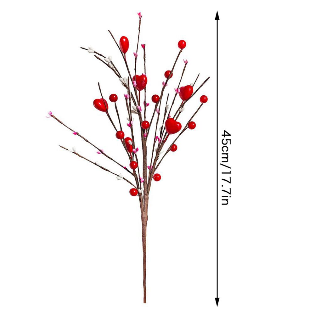 Artificial Berries Flower Stems Reusable Floral Arrangement Decor For Home Decoraton