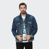 Levis FW22 Solid Color Denim Long Sleeve Jacket Men Jackets Blue 72334-0140