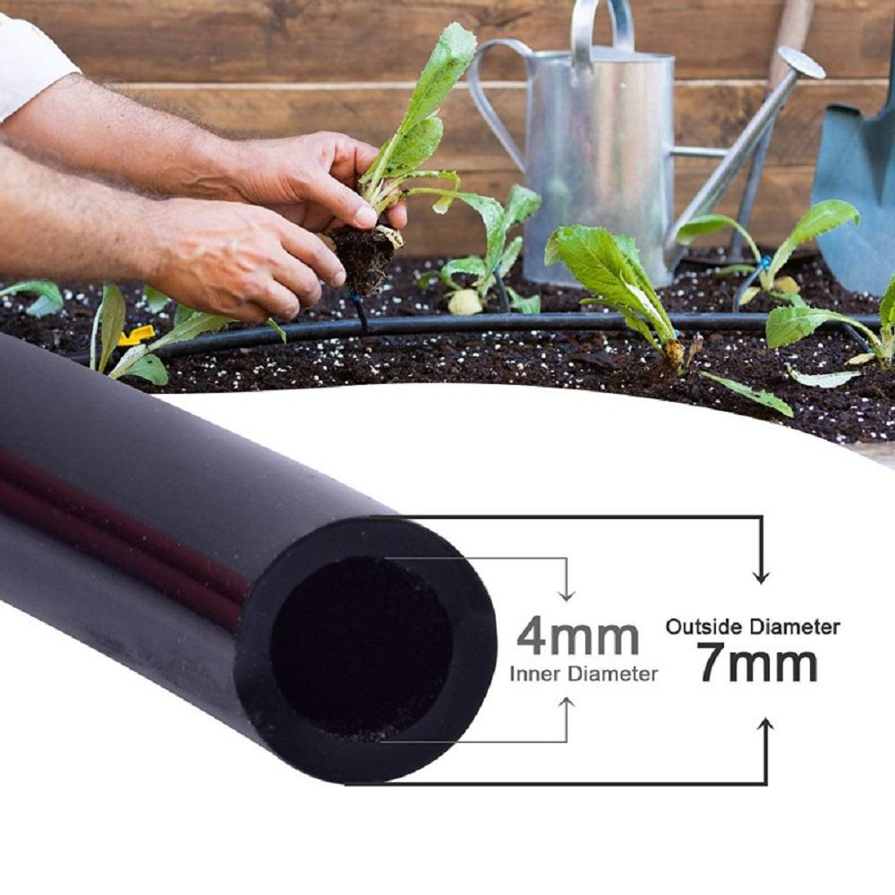 40m 1/4'' Soft Hose Watering Hose 4/7 Mm Garden Drip Pipe PVC Hose Irrigation System Watering Systems for Greenhouses