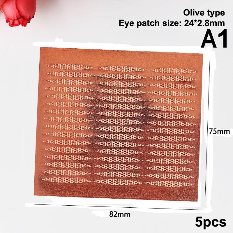 

5 листов Кружевная сетка Паста для век Формованные Невидимые Двойные складки век Тени для век Лента-наклейка Инструмент для красоты