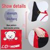 Custom Cartoon Bear Apron - Anti-Oil, Printed Logo for Kitchen and Supermarket Use