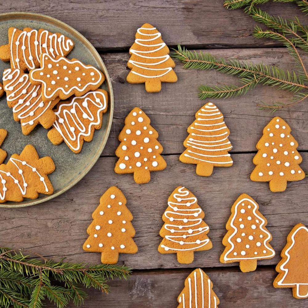 3pcs Christmas Stainless Steel Christmas Pastry Tree Mold for DIY Cake Chocolate Mold Kitchen Baking Tools Baking Pastry Dessert