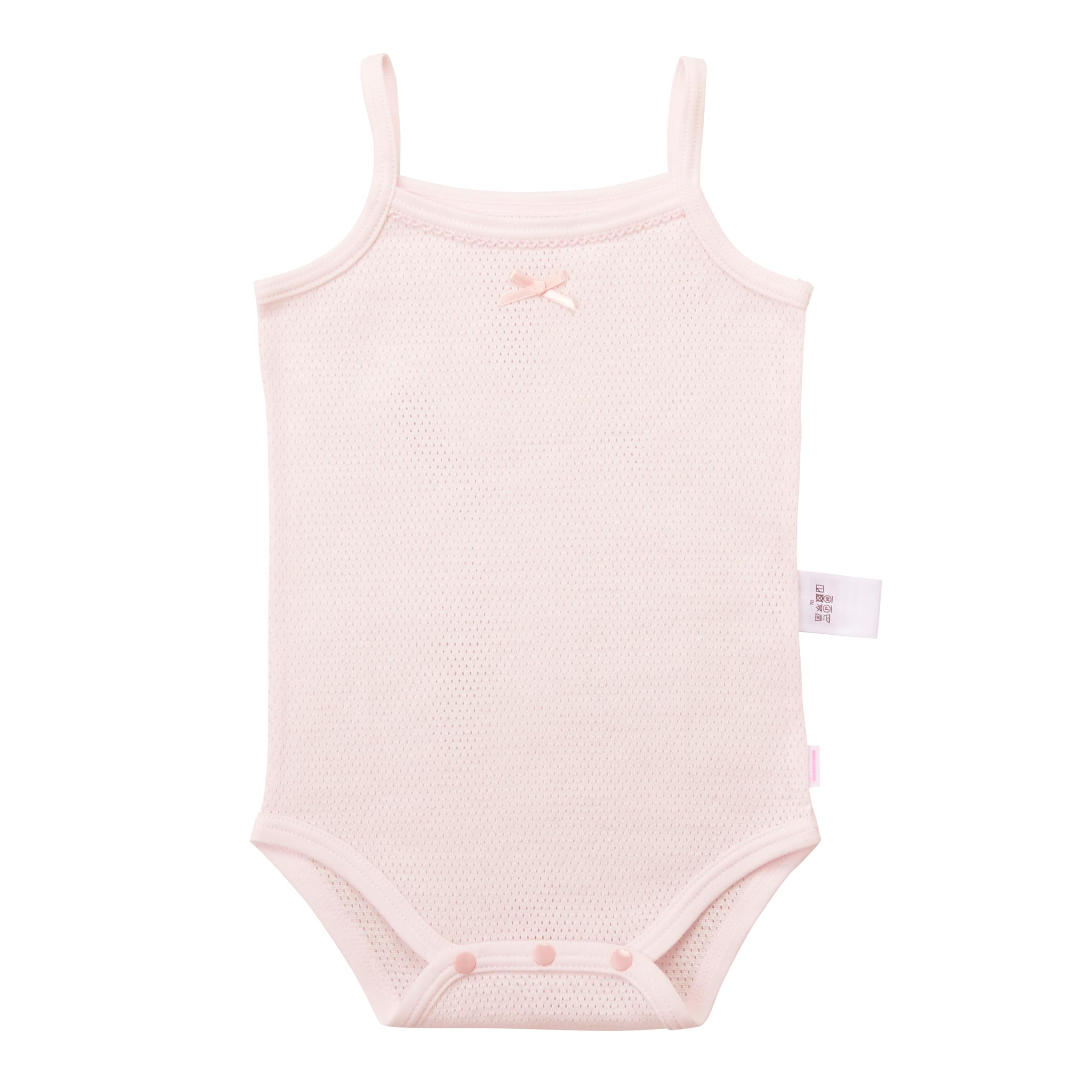 

MIKI HOUSE Baby Camisole Body Solid Made in for Baby Size Shirt, Color, 100% Cotton, Japan, Girls, & Kids, 80cm, Pink, 40-1518-142 розовый