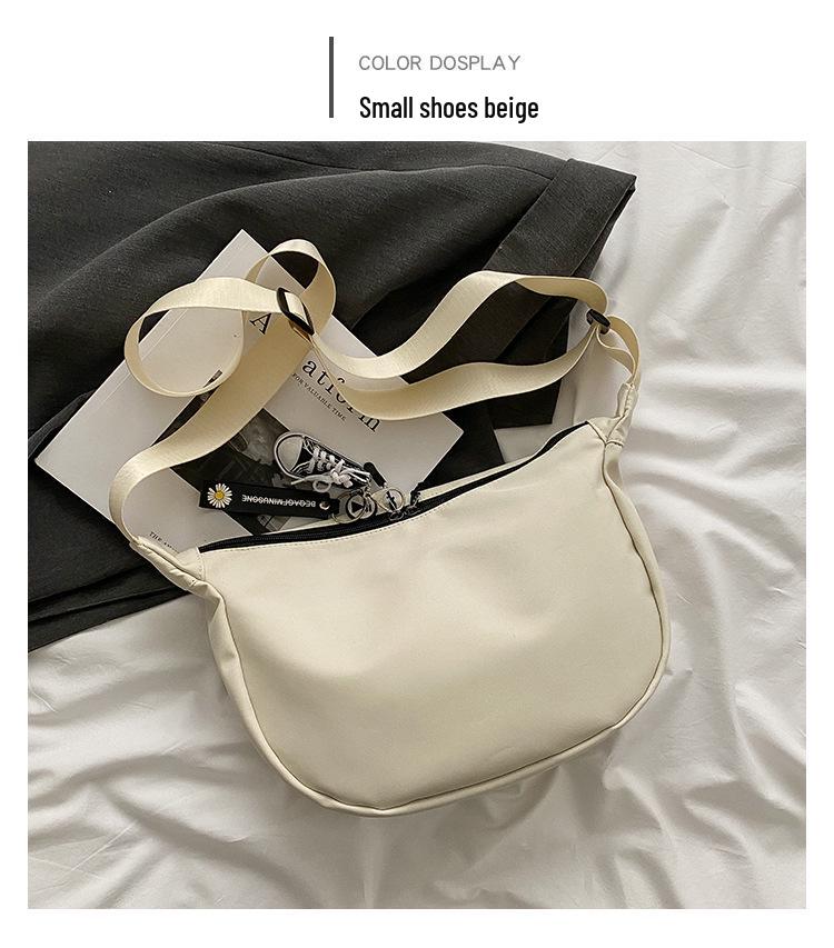 Women's Trendy Large Capacity Crossbody Bag - Autumn/Winter 2021, Casual Lightweight Oxford Cloth, Korean Style Dumpling Design