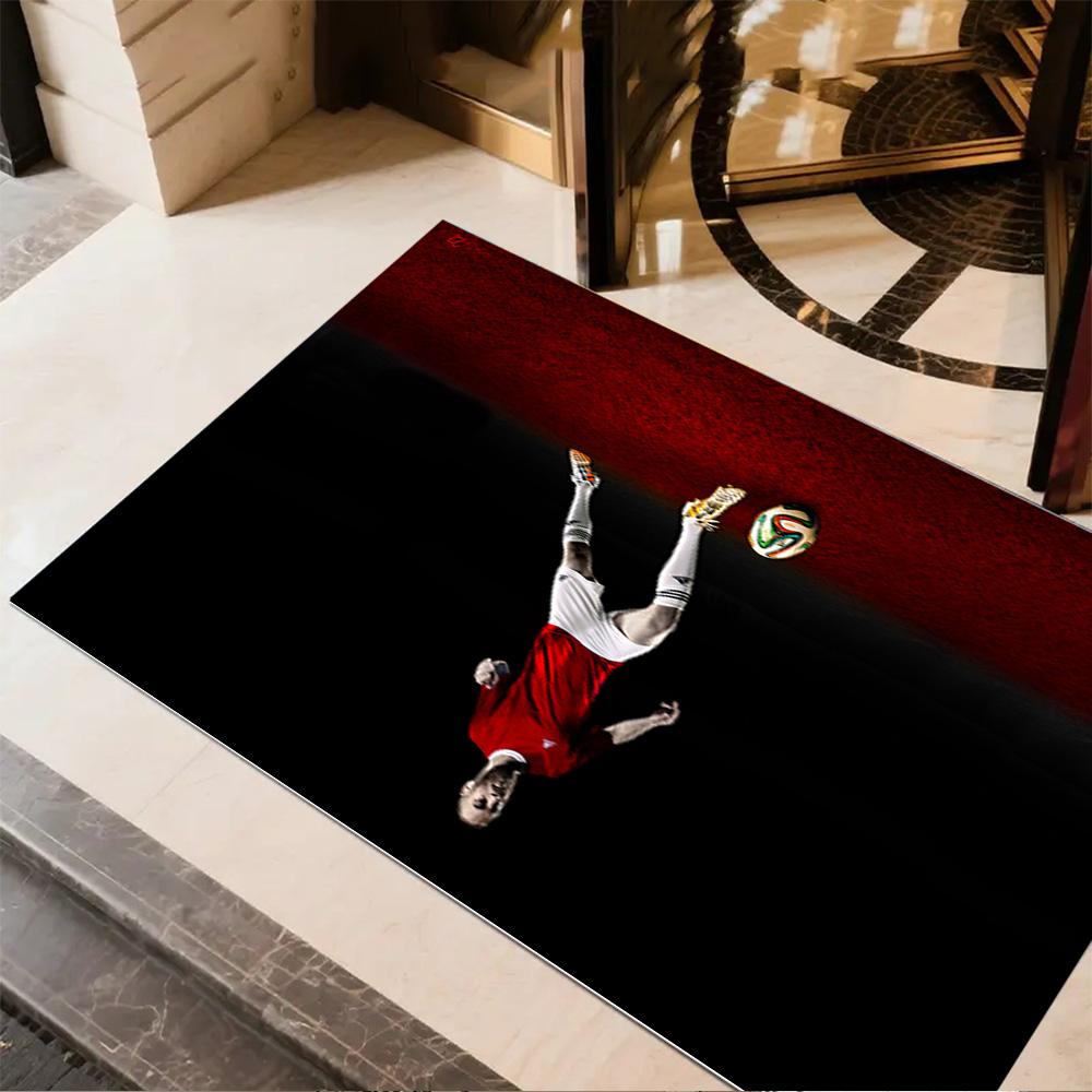 Soccer Player Uniform. Area Rug Design for Entryway Playrooms Outdoor Hallway Anti-slip Rug Office home decor