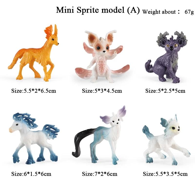 Oenux Mini Wild Wild Forest Animals Insect Dinosaur Model Owl Fox Squirrel Hedgehog Fox Frog Figurines Cake Toppers Kid Toy Gift