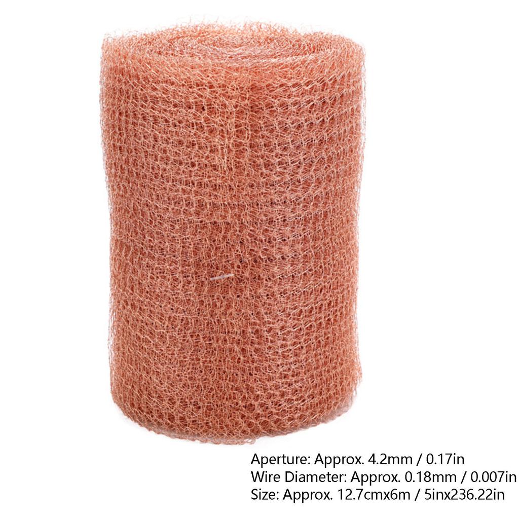 Copper Mesh Oxidation Proof Rust Proof Versatile Bendable Copper Wire Mesh Roll For Horticultural Protection 12.7CMx6M