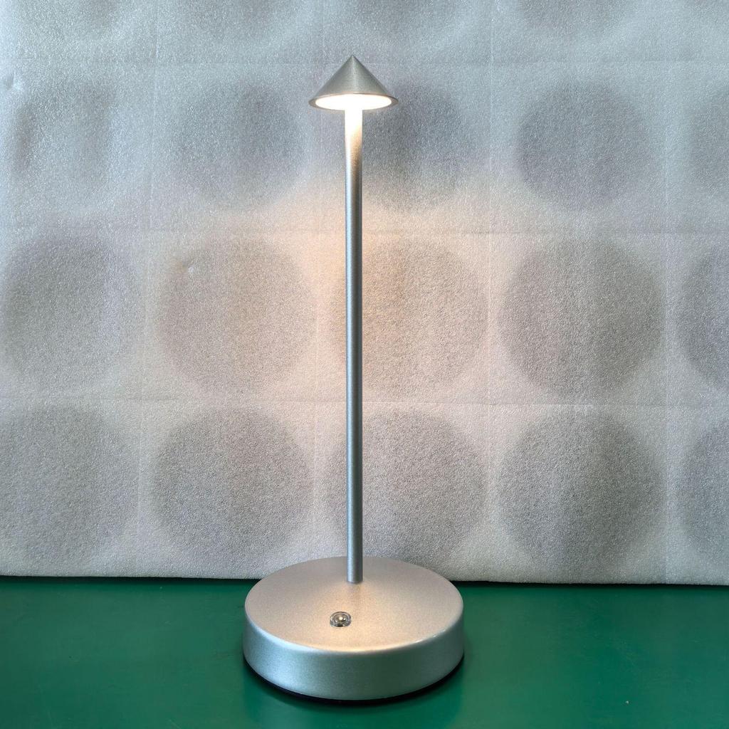 Mushroom LED Spire Table Lamp: Creative Indoor/Outdoor Charging Light for Home & Restaurant Decor