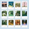1pc Scenic Wall Calendar - Cartoon Landscape Theme, 12 Different Designs, Suitable for Art Enthusiasts & Birthday Gifting