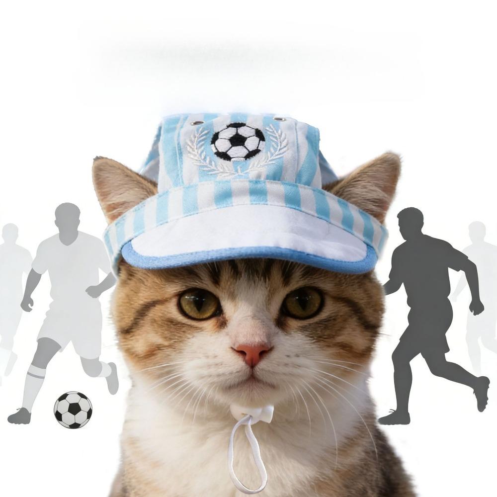 World Cup Themed Pet Hat Cat Hat Dog Hat Pet Leaky Ear Sun Hat Cat and Dog Supplies