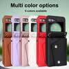 Applicable to Samsung Zflip5 double-buckle zipper messenger wallet case zflip4 niche multi-card all-inclusive anti-drop case in stock