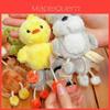 Hase Pinguin Ente Bär Plüsch Mini Tier Schlüsselanhänger Mit Ausziehbaren Füßen Für Taschen Und Schlüssel