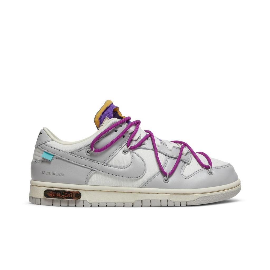Nike Dunk Low 'Lot 28 of 50' (Unisex) Sail / Neutral Grey / Hyper Violet Skate Shoes DM1602 111