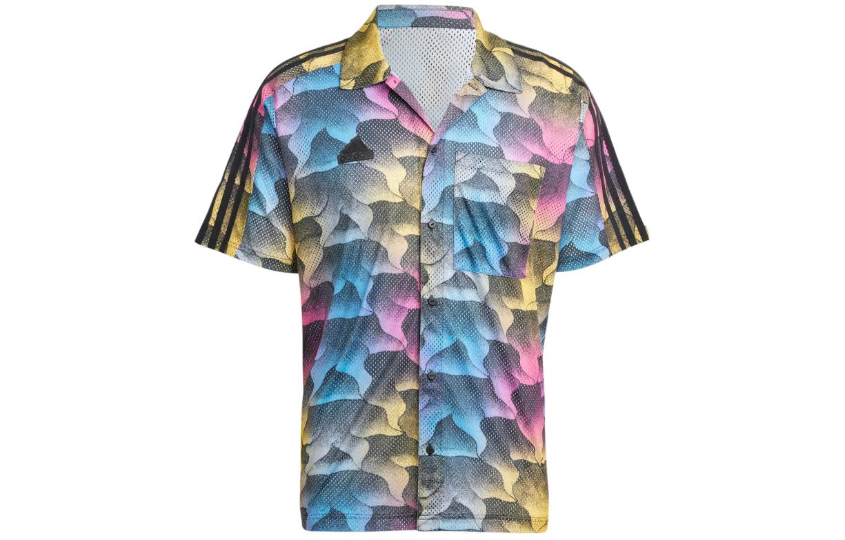 Adidas Tiro Allover Print Mesh Resort Shirt Men s Multicolor IP3784 S