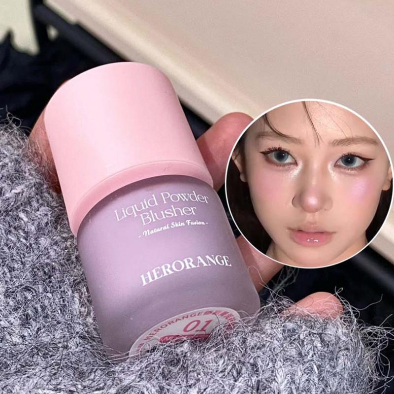 Herorange Υγρό Ρουζ Ζυγωμάτων Αδιάβροχο Μακράς Διάρκειας Φωτεινό Φυσικό Ματ Ρουζ Περίγραμμα Χαμηλής Κορεσμού Blusher Κορεατική Μακιγιάζ