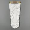 Korean Slimming Bow-Detail Ruched Bodycon Bandeau Dress for Women
