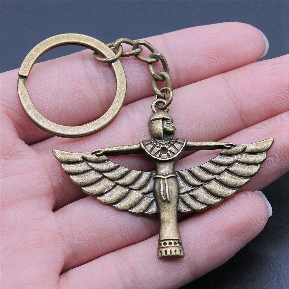 Pharaoh Chief Egyptian Amulet Keychain for Office Workers New Arrival Initial Graduation Gift Casual Accessory