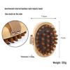 Wooden Boar Bristle Bath Brush with Long Handle for Scrubbing and Massage