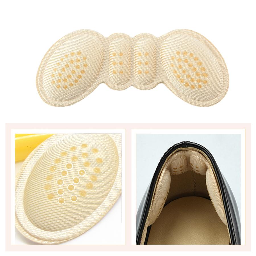 Heel Pads for Shoes Too Big, 180° Heel Grips to Prevent Slipping & Blisters, Self-Adhesive Liner Inserts,  1 Pair