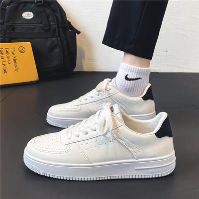Board Shoes Men's Summer New Breathable Sports Casual Net Shoes Trend Versatile Solid Color White Men's Shoes