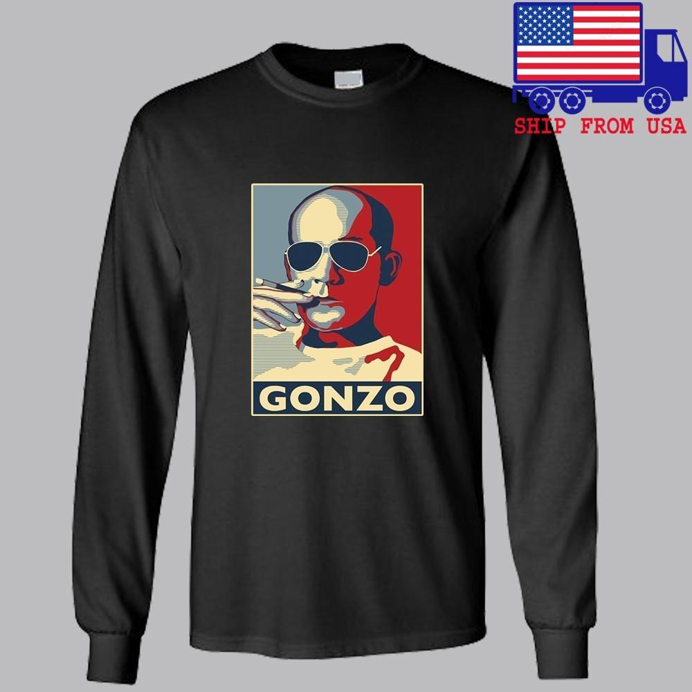 Hunter S Thompson GONZO Black Size S2XL Unisex T-Shirt XXXXL