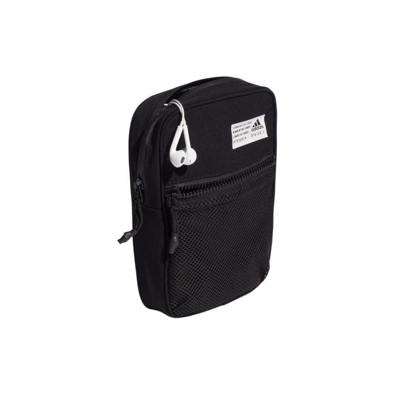 Adidas Saszetka na telefon komórkowy z poliestru z recyklingu, Torba na ramię, Torba crossbody Mini Unisex Czarna Adidas HB1337