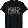 Vintage Born 1982 Retro Birthday Gifts TShirt Birthday Gifts ONeck Unisex Tshirt Unisexs Clothing Fitness Tshirt Tees