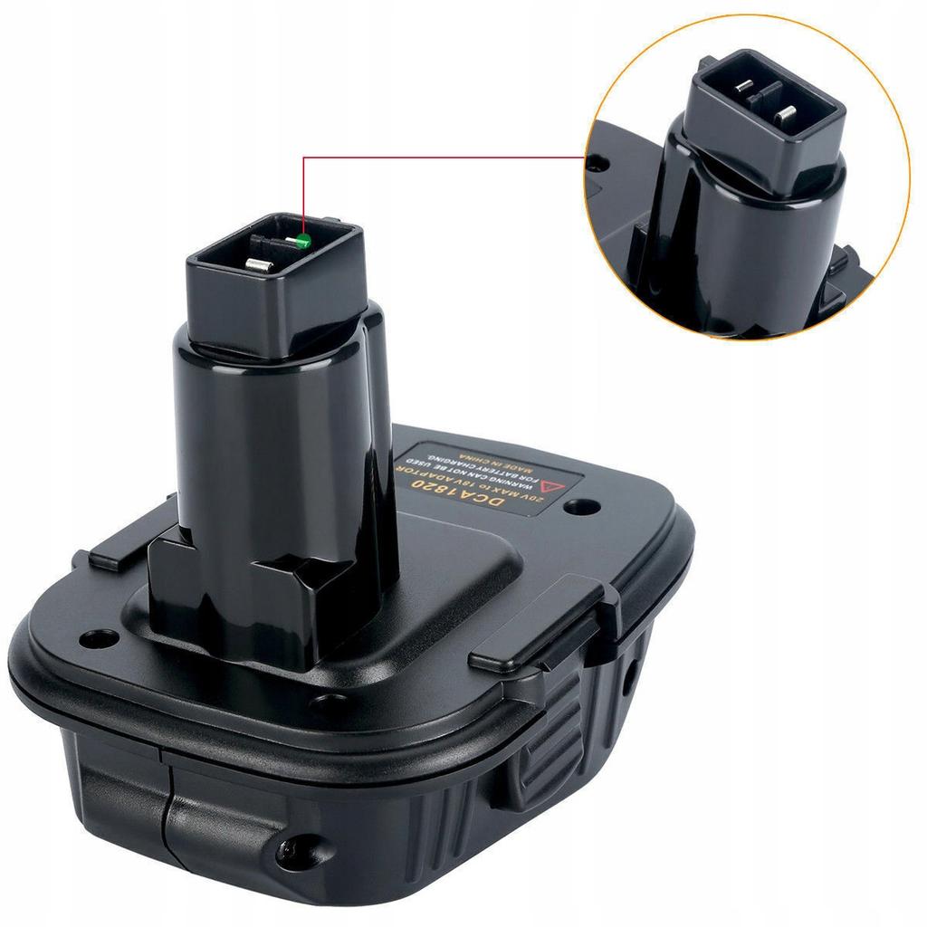 Rosfix Adapter DCA1820 do Akumulatora Dewalt – Kompatybilny z Bateriami 20V | Solidna Konstrukcja | Łatwy Montaż