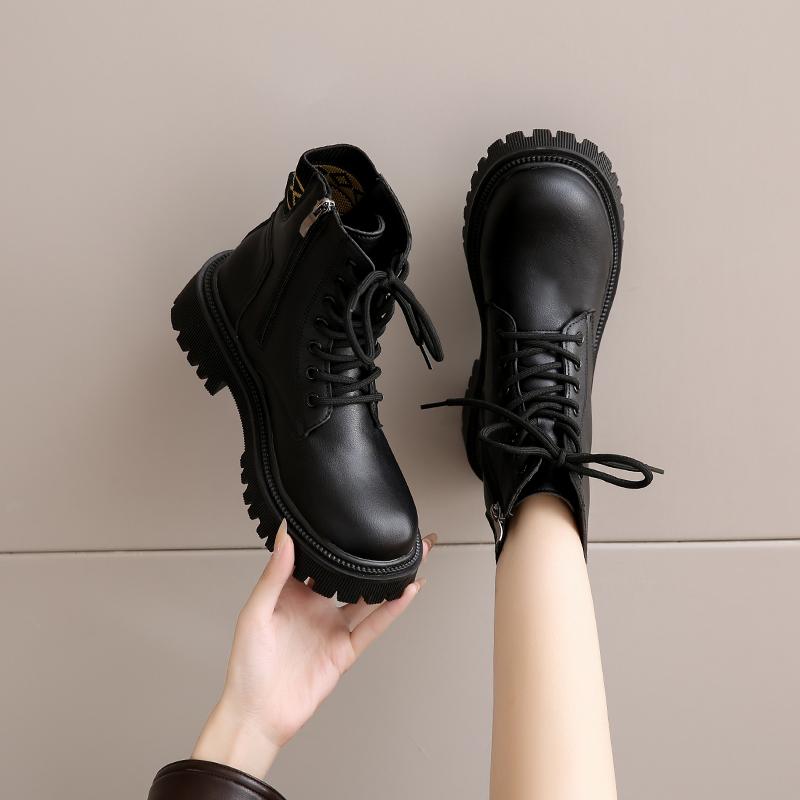 Women’s Winter Snow Boots Casual Short Boots for Girl Booties Black Warm Ankle Boots with Fur Plus Size
