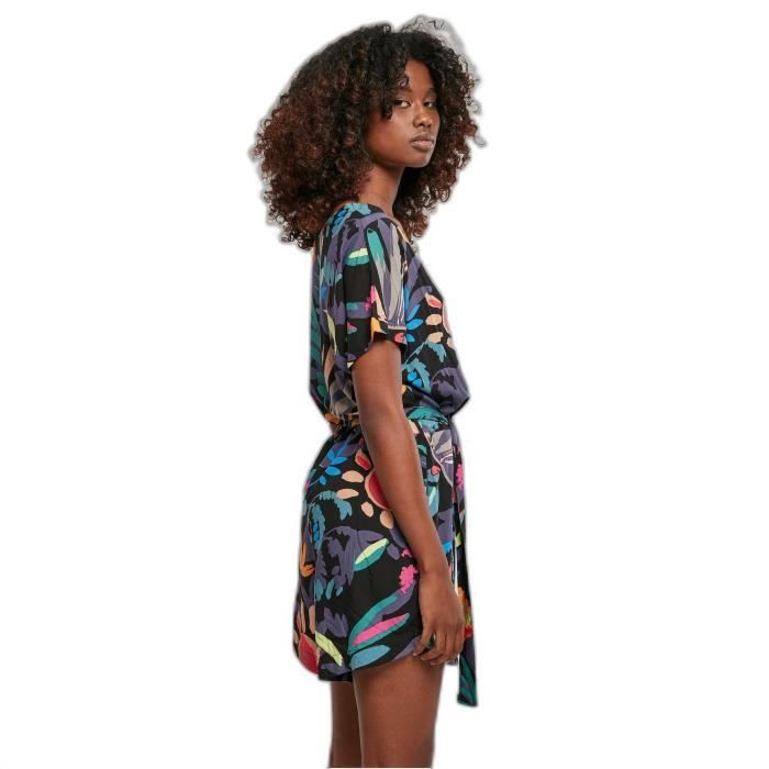 Combinaison courte avec ceinture femme Urban Classics Viscose GT - noir - XXL