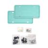 1Pair Silicone Black License Plate Frame Covers Front Or Back Car Plate Bracket Holders, Rust-Proof, Rattle-Proof Accessories