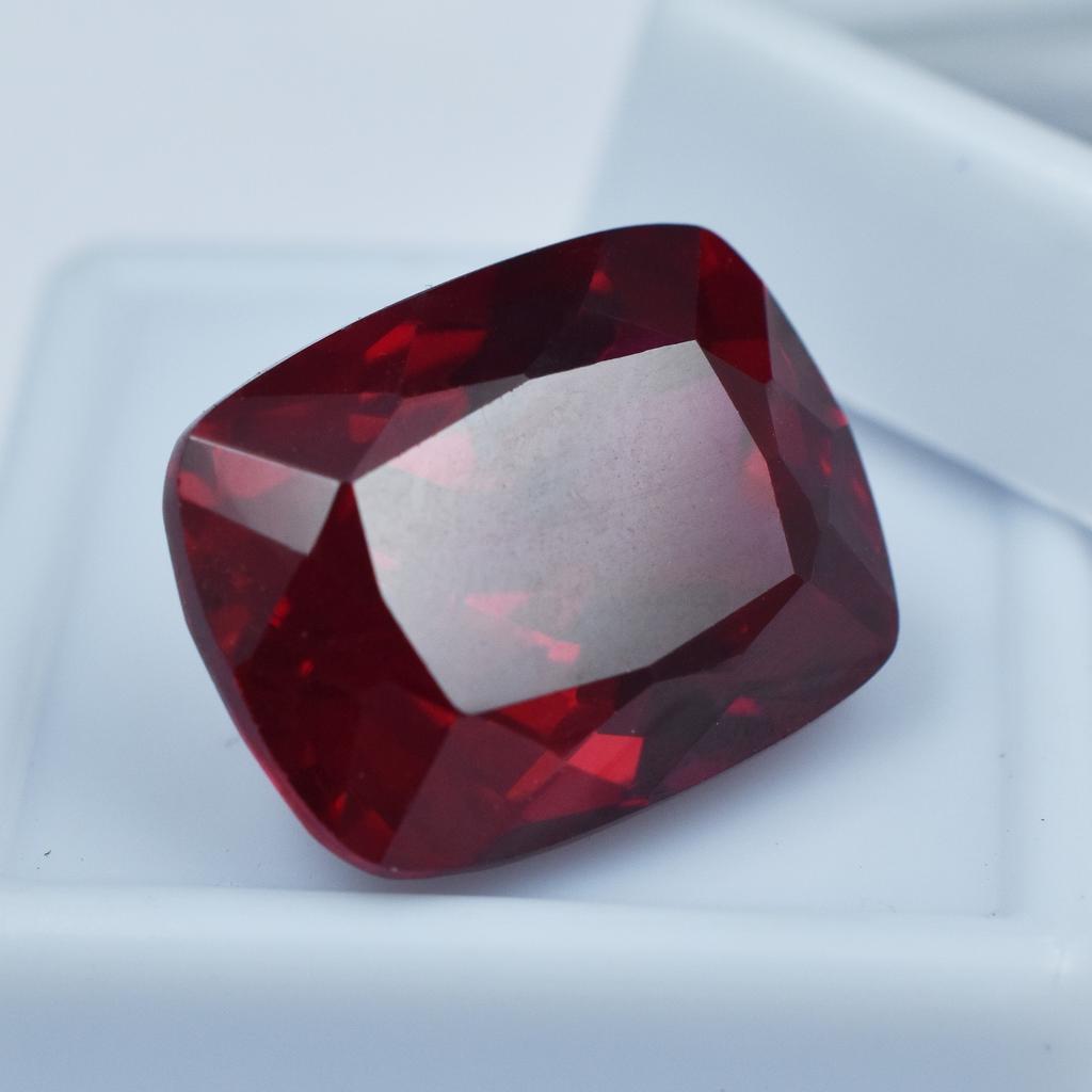 24.00 Ct Red Ruby Natural Unique Cushion Cut Loose Gemstone   For Ring