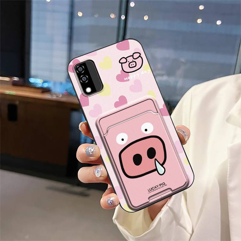 Card Slot Waterproof Phone Case For BLU C5 Max 2022 Fashion Design Durable Silicone Card Bag Protective Anti-knock TPU