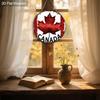 JIT 1pc 2D Flat Retro Style Wooden Decorative Signs & Plaque, Canada Day Sign, Canada Maple Leaf Design, Suitable for Family Front Door Living Room