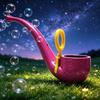 Soap Bubble Pipe 3D Printed Bubble Blower Wand Retro Style Bubble Maker for Kids & Adults Outdoor Backyard Play Fun