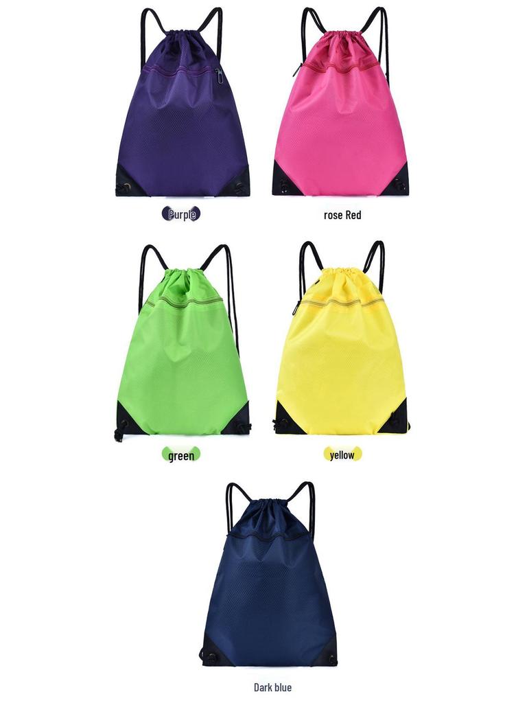 Unisex Oxford Waterproof Drawstring Backpack - Gym & Outdoor Use