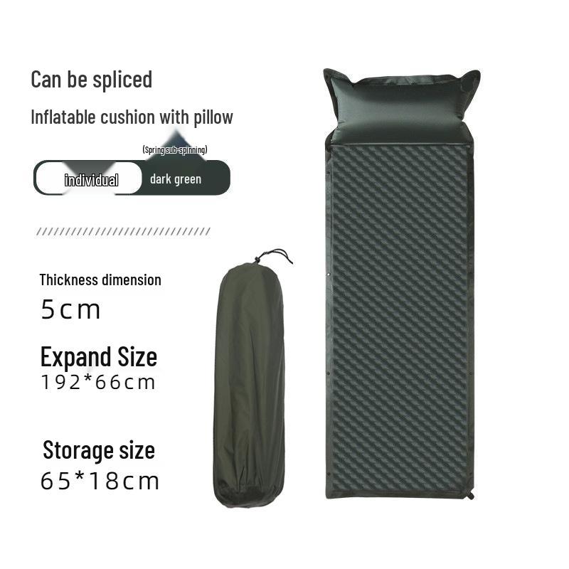 Double Camping Inflatable Mattress Pad for Tent or Home