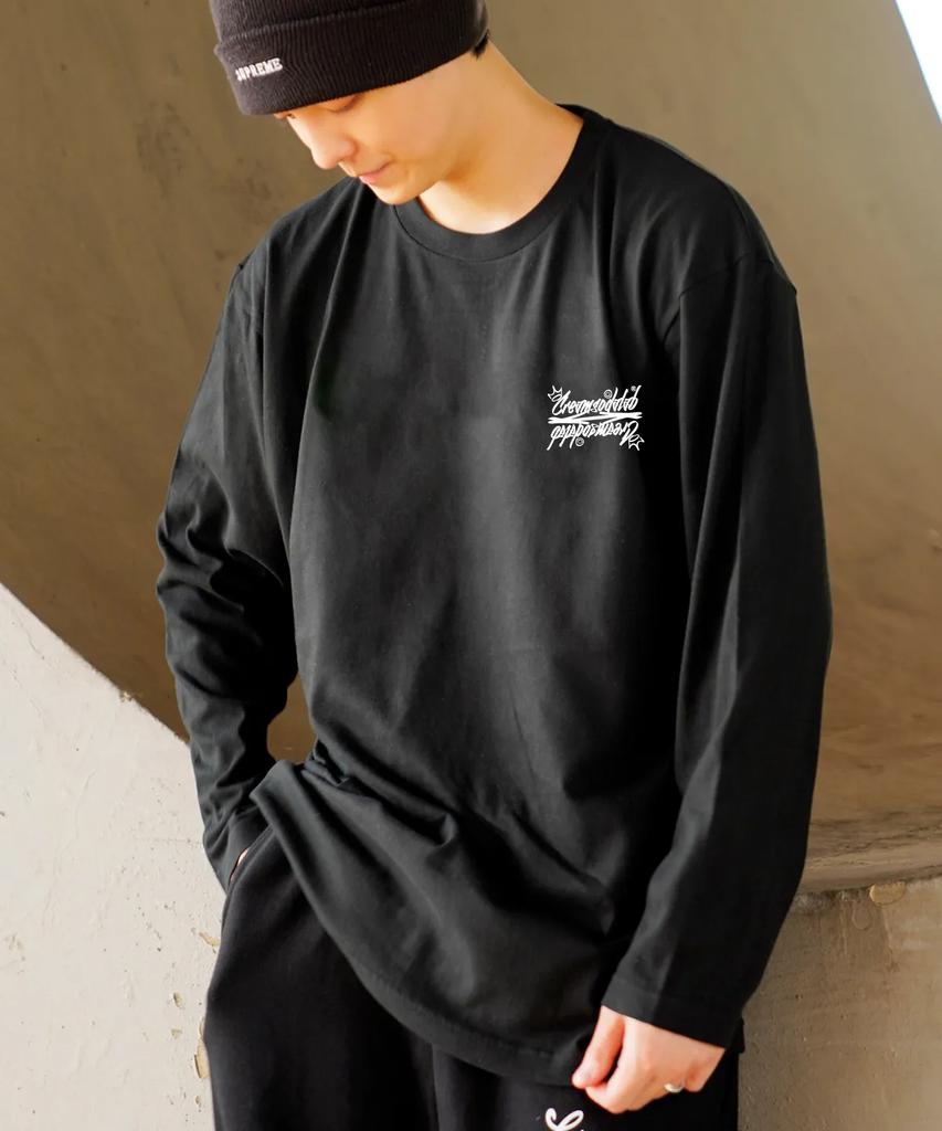 CREAM SODA LAB Crsdel Lettering Long Sleeve Black