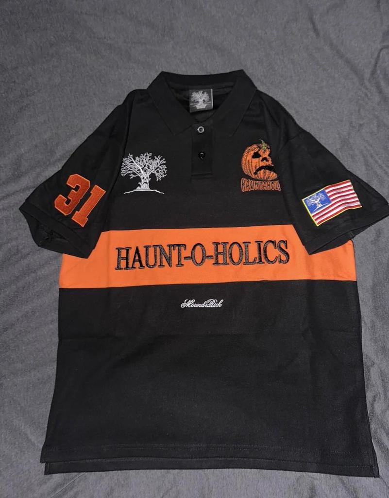 Y2K 3D Embroidered Unisex Polo Collar Casual Sports Top