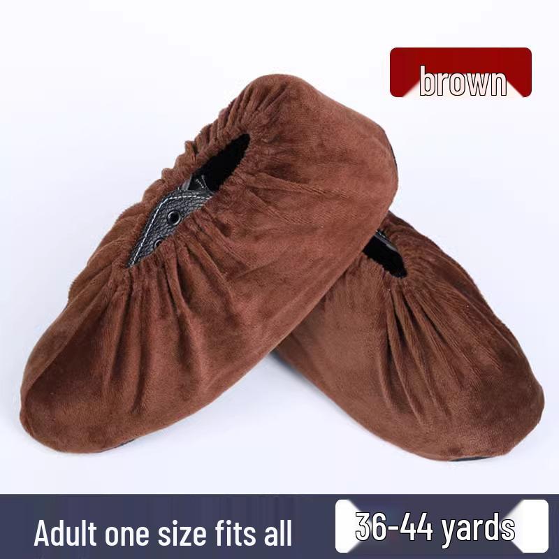 Washable Fleece Anti-Slip Indoor Shoe Covers for Kids