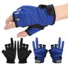 2 Pair Three Finger Fishing Gloves Neoprene Breathable Gloves with Antiskid Convex Point